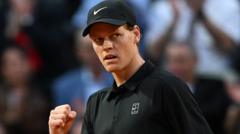 Sinner begins bid for history with win in Rome