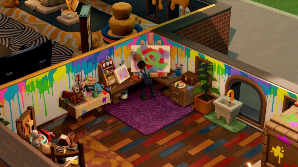 Two Point Museum&rsquo;s latest DLC features a buildable studio where artists can create &lsquo;millions&rsquo; of unique artworks, and there&rsquo;s &lsquo;no generative AI involved&rsquo; whatsoever