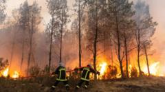 Wildfire witnesses describe &lsquo;wall of flames&rsquo;, fear and stress