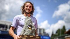 Tsitsipas claims first ATP title in 16 months