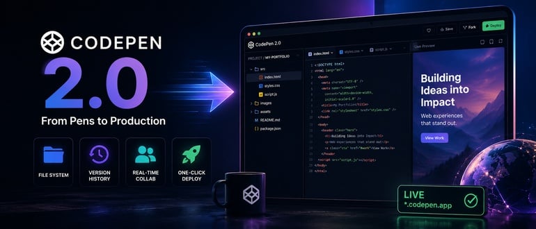 CodePen 2.0 Turns a Design Playground Into a Real Deployment Tool