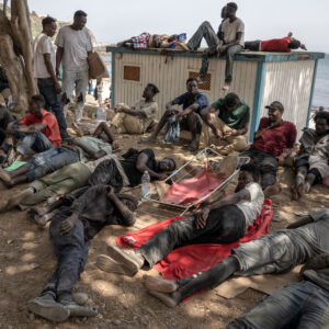After Most Migrants Leave Ceuta, Exhausted Holdouts Find Shelter on Beach