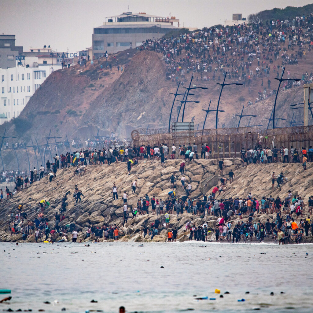 Thousands of Migrants Surge Into Ceuta from Morocco, Prompting Political Backlash