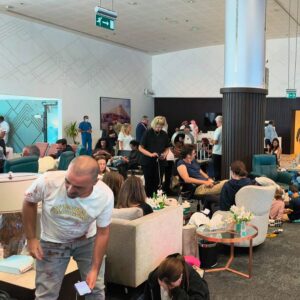 Passengers describe panic and heroics after the cockpit clash.