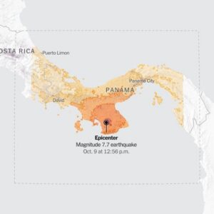 Panama Shaken by Large Earthquake and Its Aftershocks