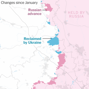 Ukraine Claws Back Land in the Donbas, Thwarting a Russian Push