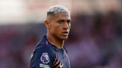 Richarlison starts for Spurs Under-21s in EFL Trophy