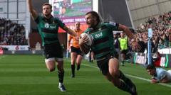 Northampton outgun Bath in 119-point thriller