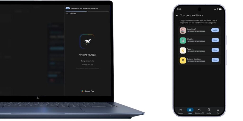 Google Play adding ‘personal library’ to access your vibe-coded Android apps