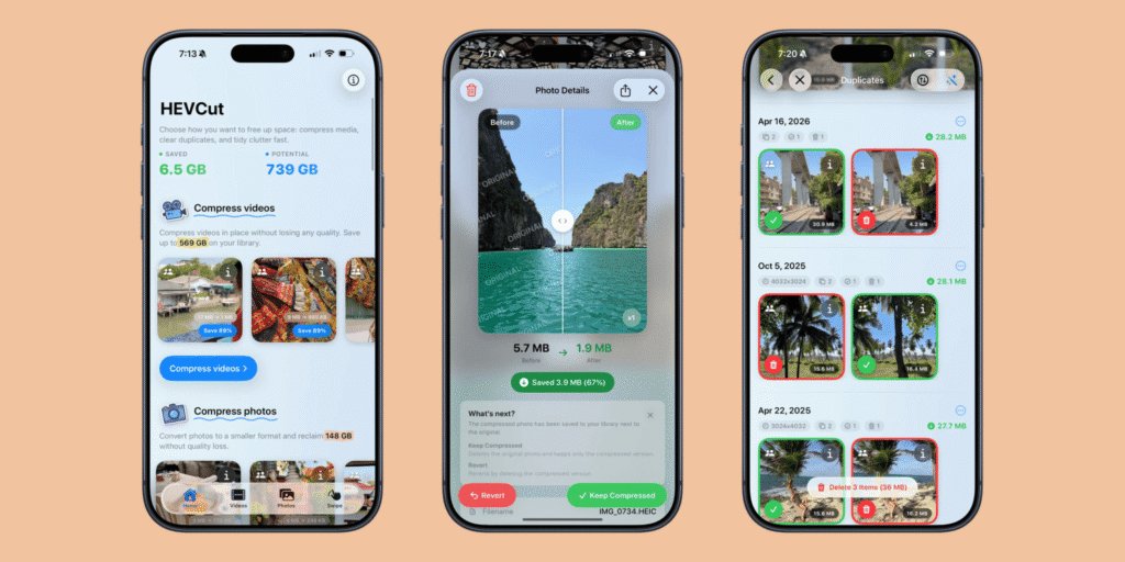 Indie App Spotlight: ‘HEVCut’ helps you trim your photo library without deleting anything