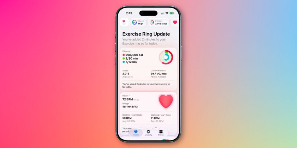 iOS 27.2 beta 4 no longer includes Apple’s overhauled Health app