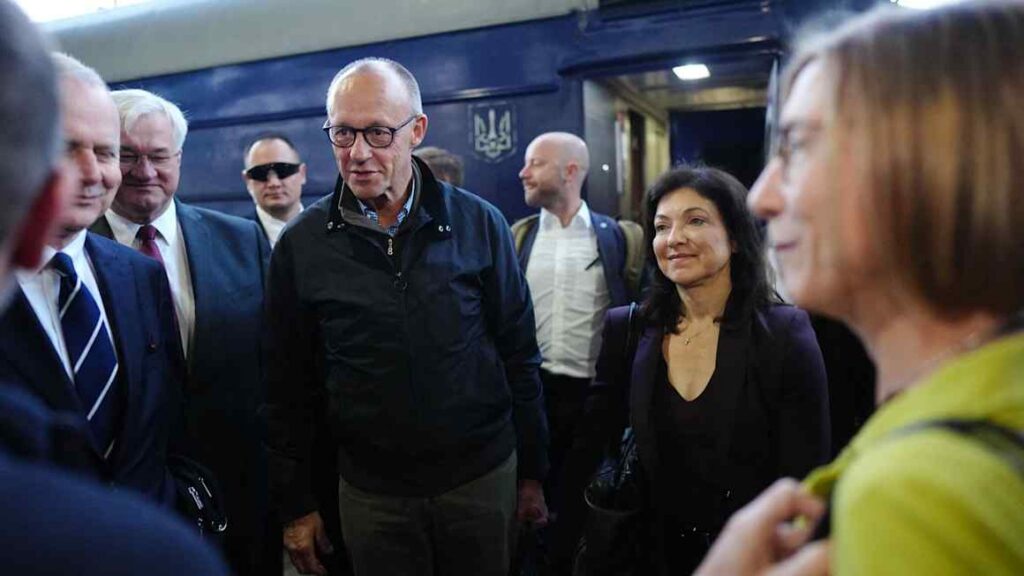 Germany’s Merz arrives in Kyiv to show support for Ukraine