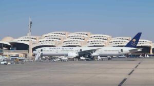 Riyadh airport suspends operations after missile strike injures dozens