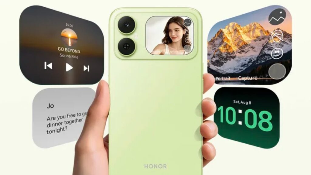 Honor met un écran au dos d’un smartphone à 100 euros