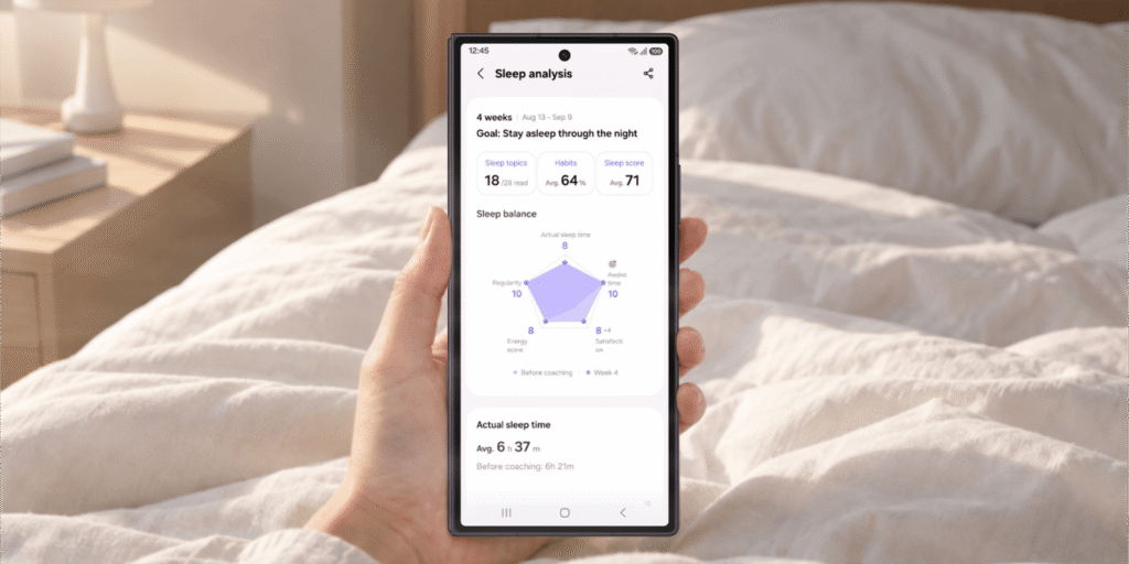 Samsung rolling out major Health update with Sleep & Running coach, meal scanning