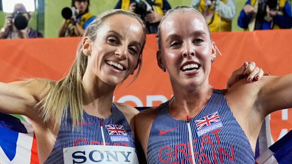 Hunter Bell celebrates in Team GB&rsquo;s &lsquo;glam&rsquo; female track success