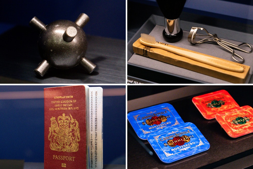 Inside Omega’s James Bond Exhibition, From 007’s Toothbrush to His Passport and Mini Car Bombs