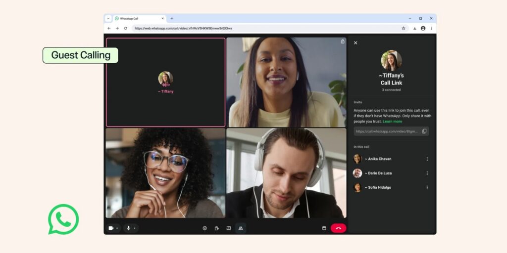 You can now join a WhatsApp call without an account